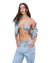 WOMENS  STRINGS ATTACHED BIKINI DENIM REGULAR BIKINI