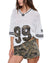 WOMENS  DERBY BOYFRIEND SS JERSEY CAMO SHELL RELAXED TEES