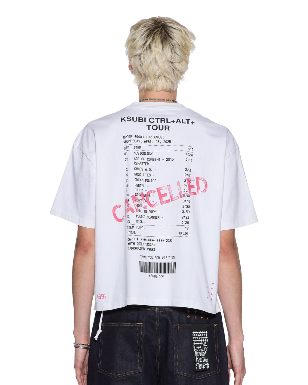 MENS FORCE QUIT SS HALEN TEE OFF WHITE TEES