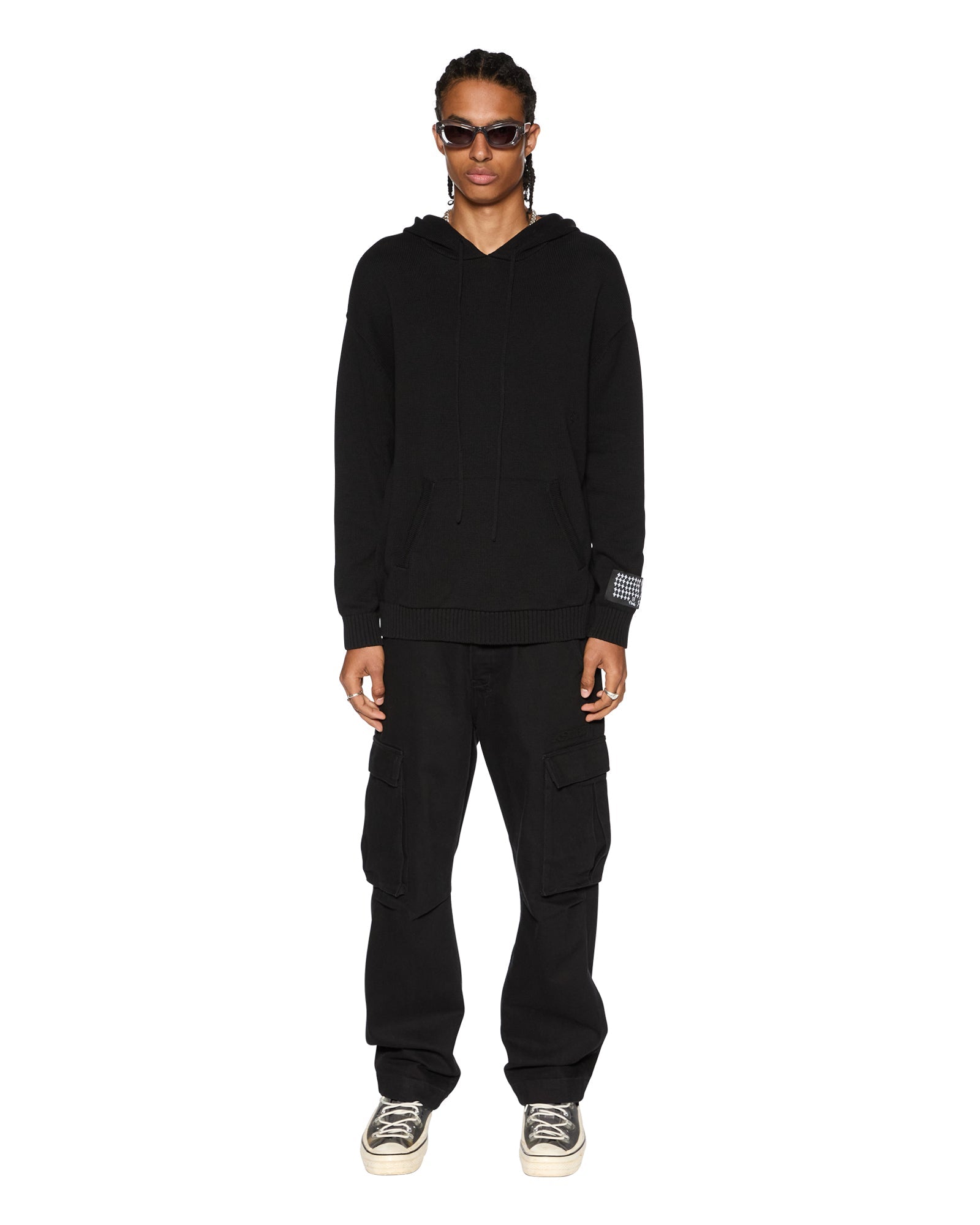 MENS SOTT FUGITIVE CARGO PANT JET BLACK RELAXED PANTS