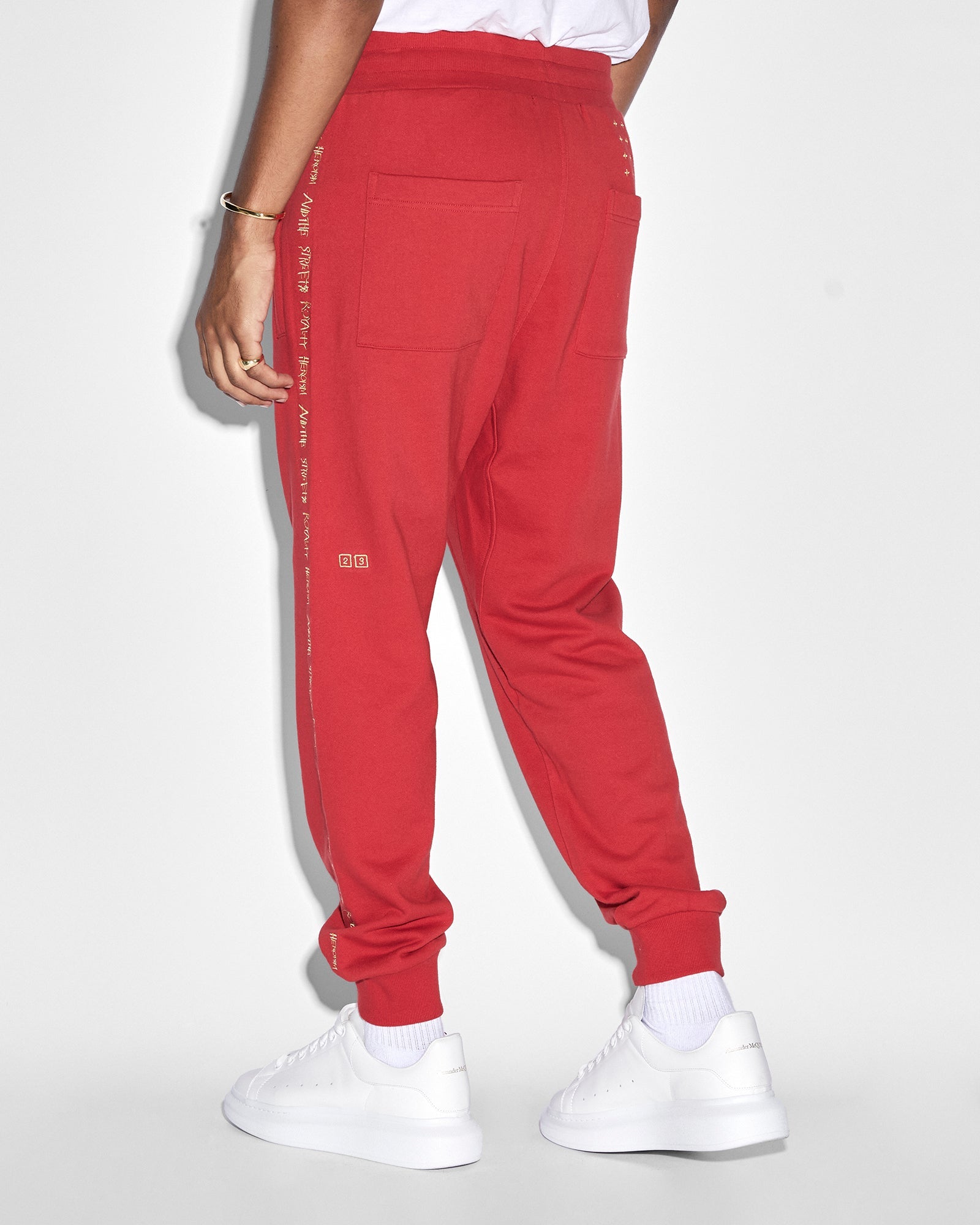 MENS  KSUBI 23 RESTORE TRAK RED RELAXED PANTS