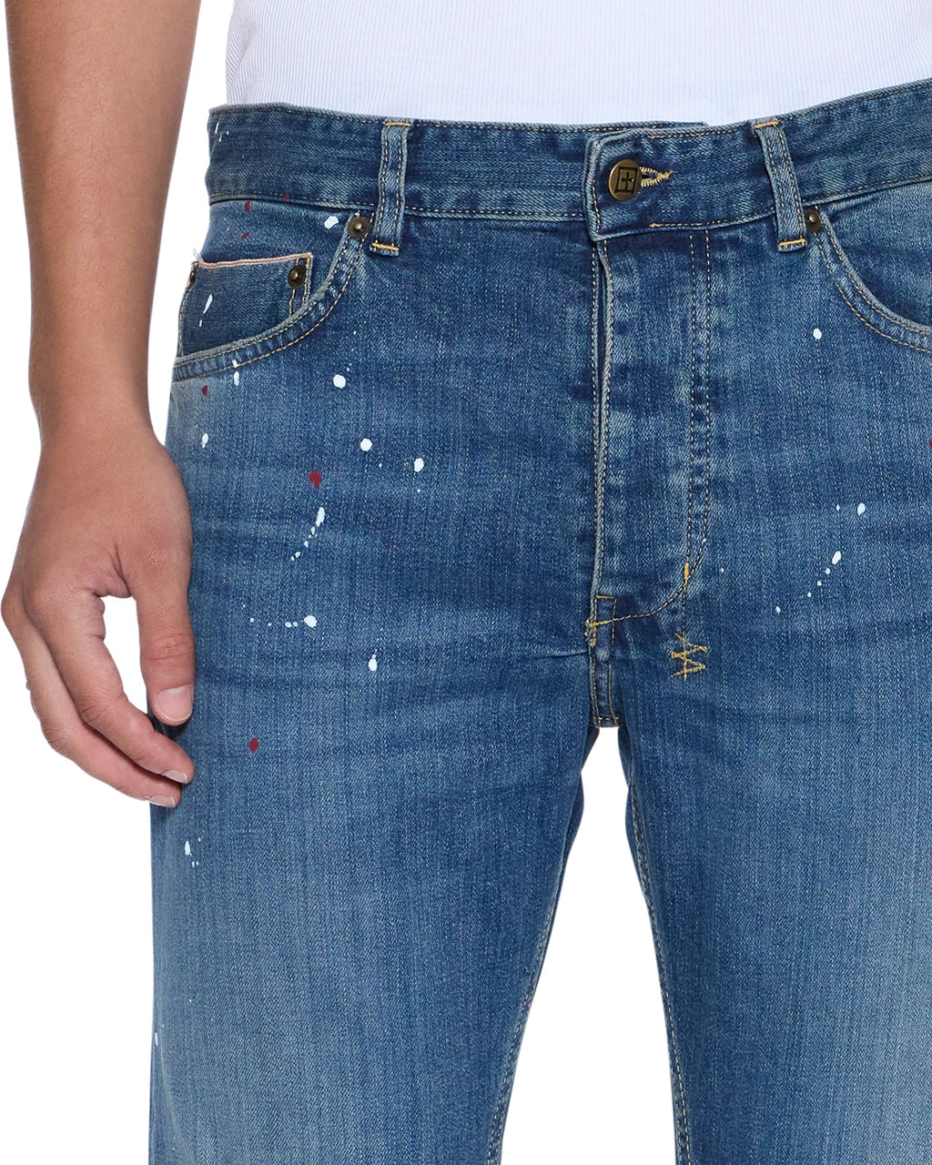 MENS CHITCH SELVEDGE ARTIST BLUE DENIM JEANS