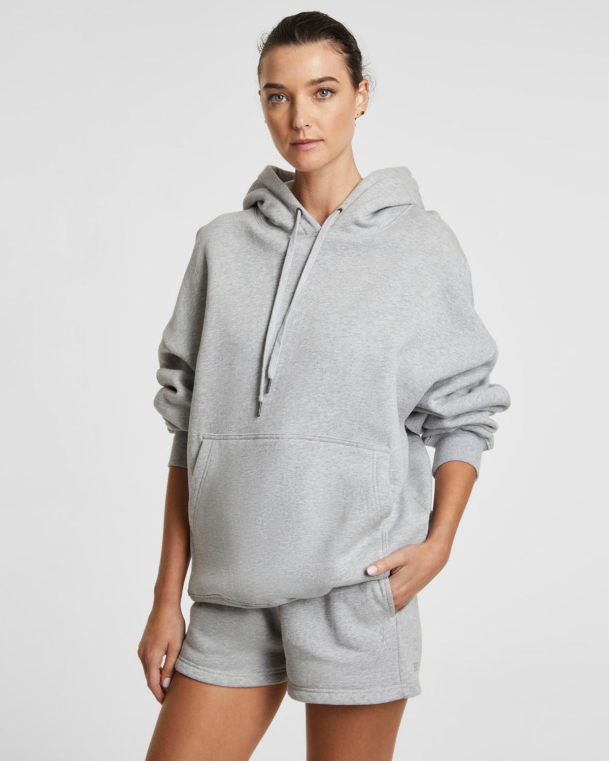 3 X 4 OH G HOODIE GREY MARL