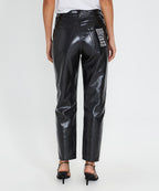 Womens Pointer Jean Metal Relaxed Tapered Denim Jeans - Black