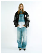 Womens Ksuper Maverik Baggy Denim Jeans - Denim