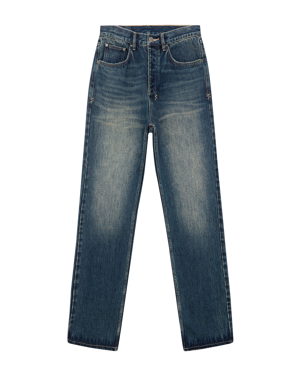 Mens Anti K Gasoline Relaxed Denim Jeans - Denim