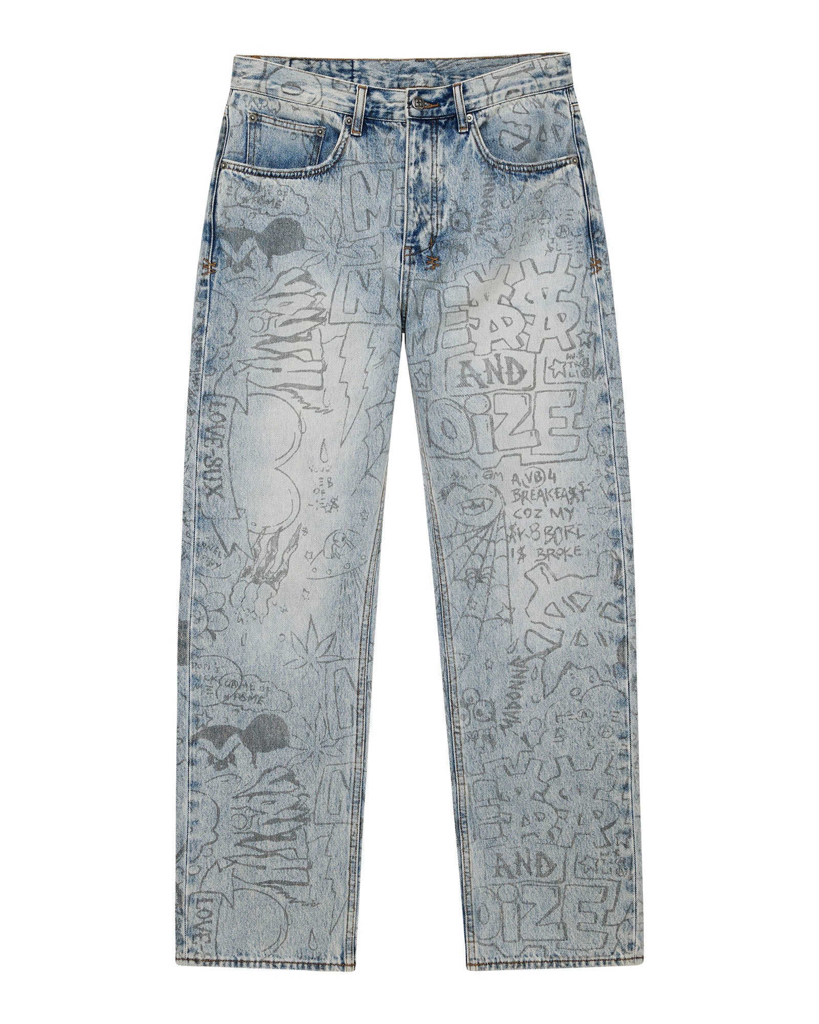 MENS ANTI K BUNKER BLUE NOIZE DENIM JEANS