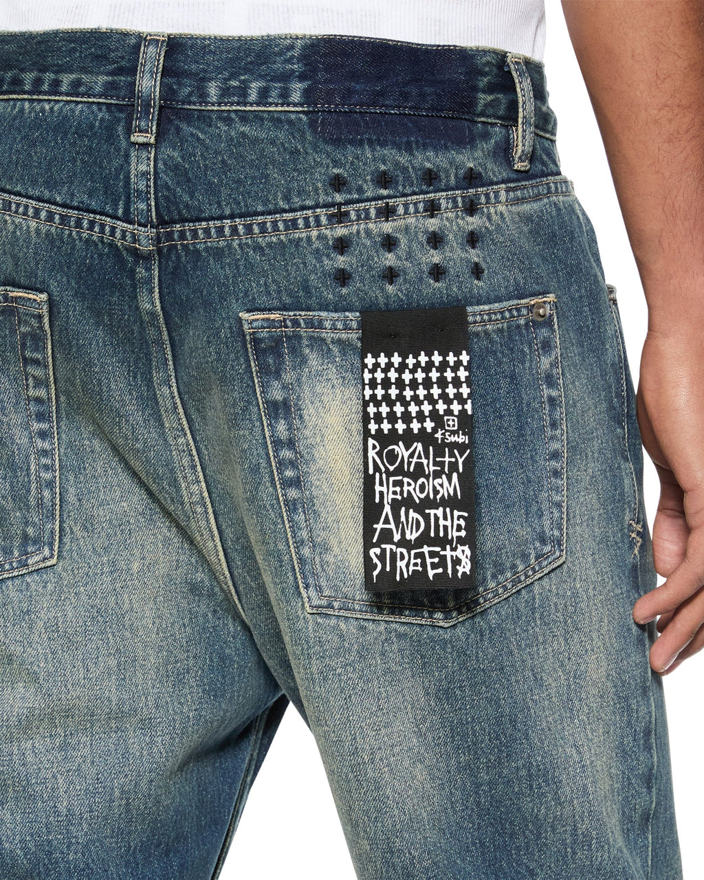 Mens Anti K Gasoline Relaxed Denim Jeans - Denim