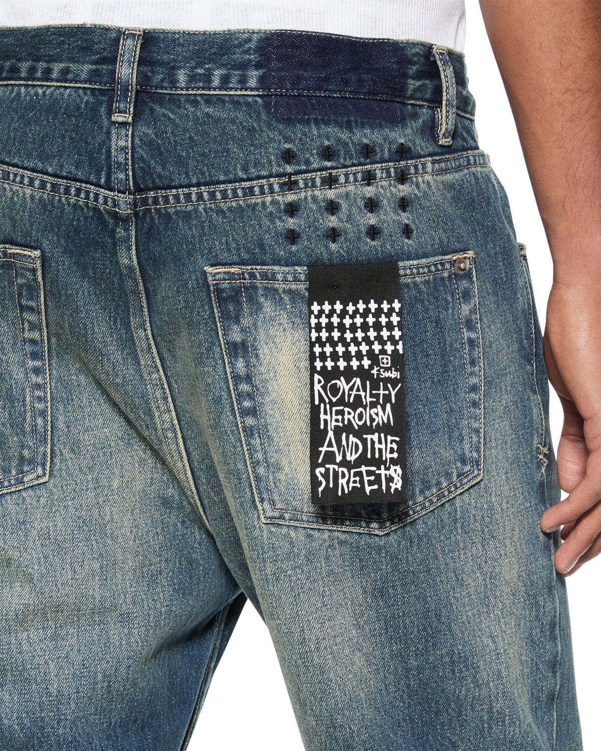 Mens Anti K Gasoline Relaxed Denim Jeans - Denim