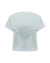 WOMENS  ART TRIP SHRUNKEN CUT OUT TEE ICE MIST SLIM TEES