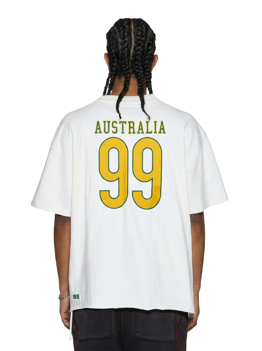 MENS AUS EKCESS SS TEE TRU WHITE TEES