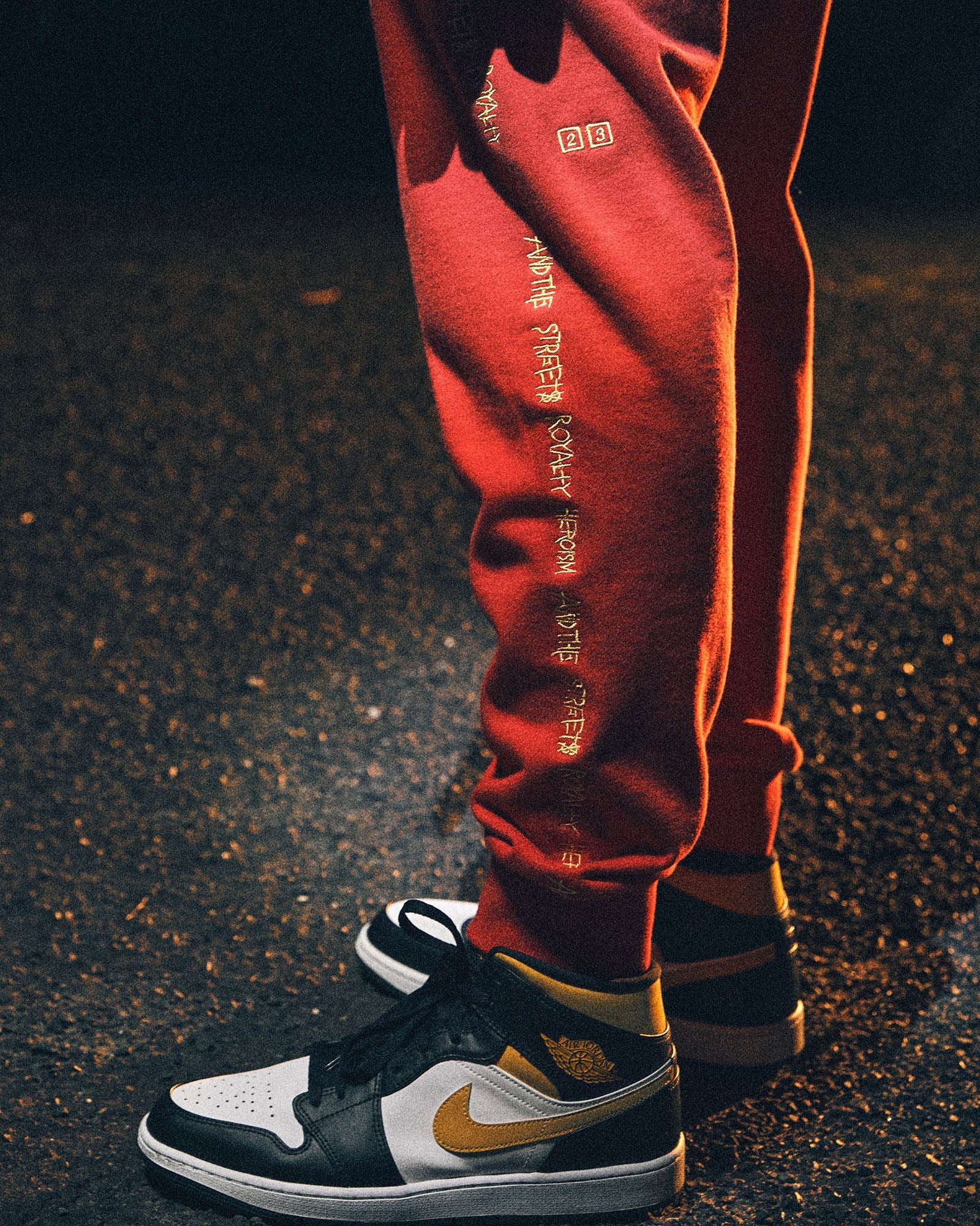 MENS  KSUBI 23 RESTORE TRAK RED RELAXED PANTS