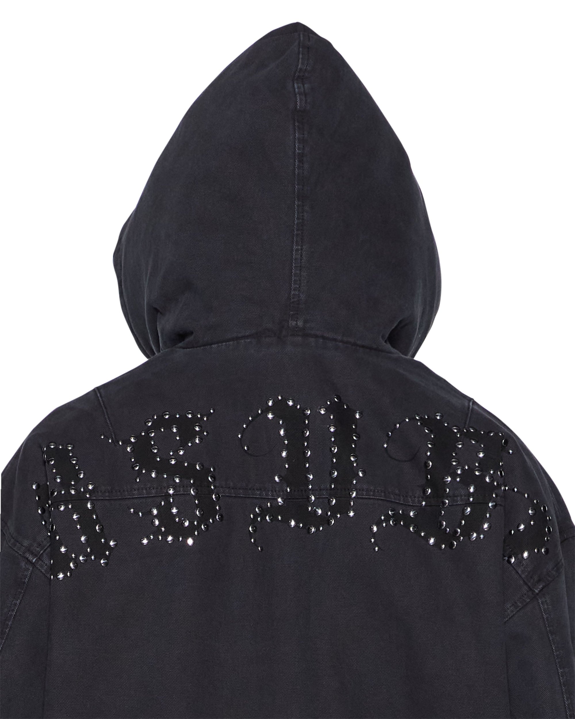 MENS  BOMBER JACKET STUD BLACK REGULAR JACKETS