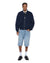 MENS  INTRUDER BOMBER JACKET NAVY OVERSIZED JACKETS