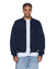 MENS  INTRUDER BOMBER JACKET NAVY OVERSIZED JACKETS