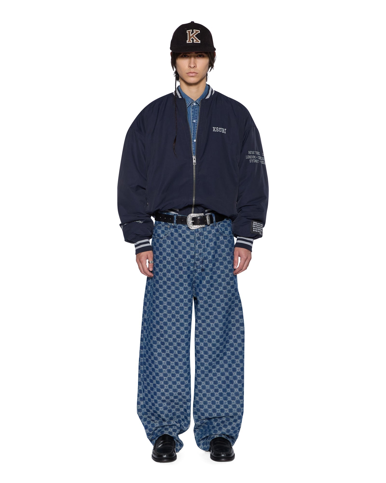 MENS  ROYALTY MA-1 BOMBER NAVY REGULAR JACKETS