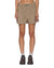 WOMENS  BOXER SHORTS TAN PLAID REGULAR WALKSHORTS
