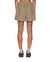 WOMENS  BOXER SHORTS TAN PLAID REGULAR WALKSHORTS