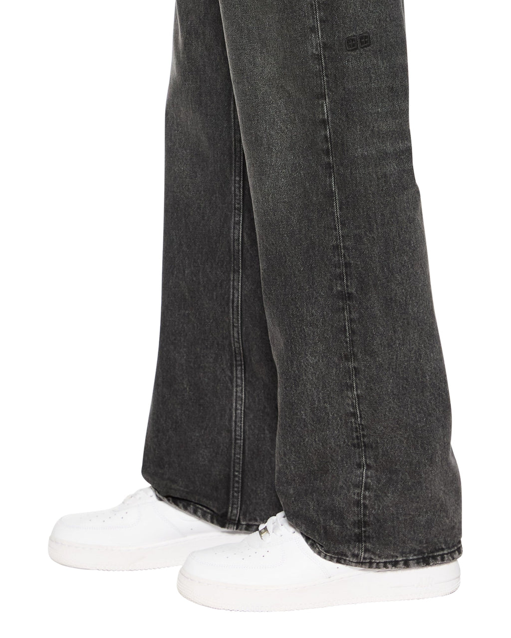 Mens Bronko Blakk Rokk Bootcut Denim Jeans - Black