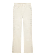 MENS BRONKO IVORY TRASHED DENIM JEANS