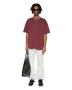 Mens Bronko White Snow Bootcut Denim Jeans - White