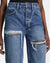 WOMENS  BROOKLYN JEAN STELLA SLASHED STRAIGHT DENIM JEANS