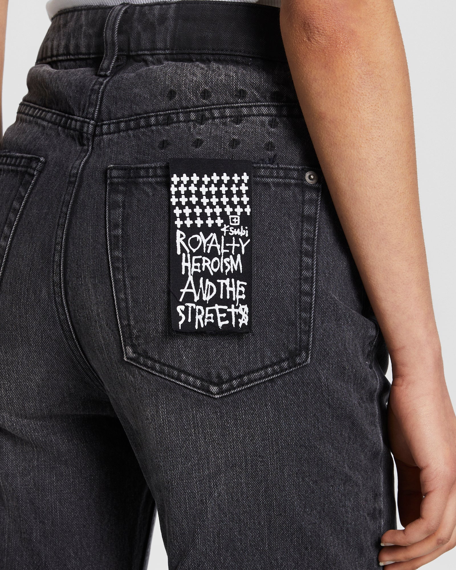 WOMENS  BROOKLYN JEAN PHANTOM STRAIGHT DENIM JEANS