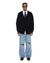 MENS  SALUD CARDIGAN JET BLACK REGULAR KNITWEAR