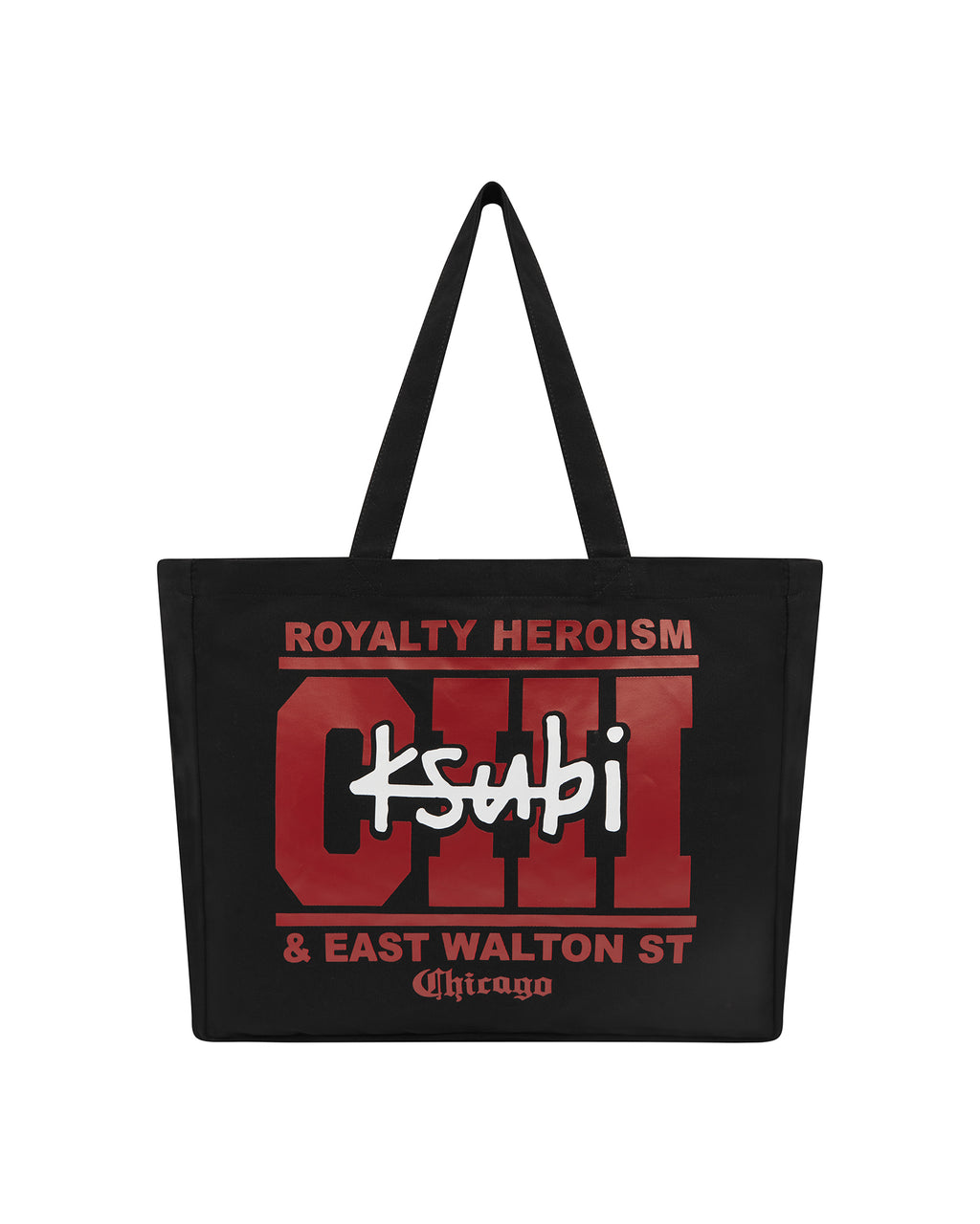 CHICAGO AND THE STREETS TOTE BLACK BAGS