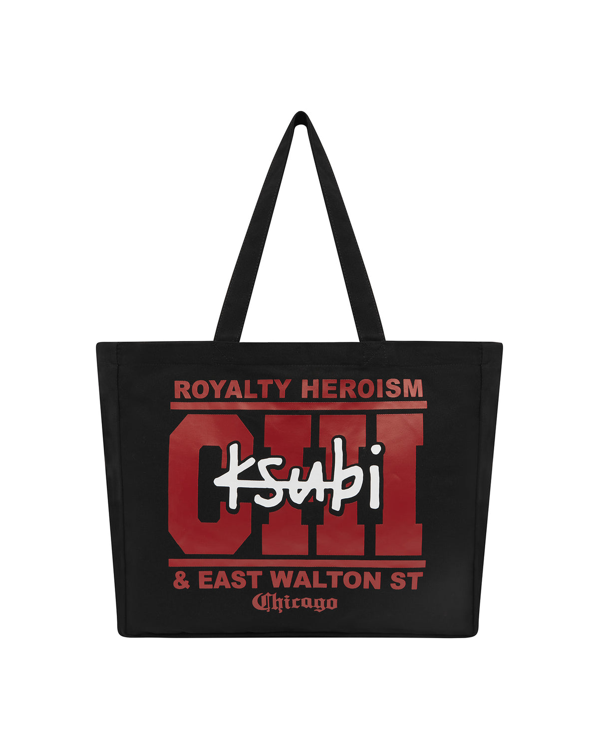 CHICAGO AND THE STREETS TOTE BLACK BAGS