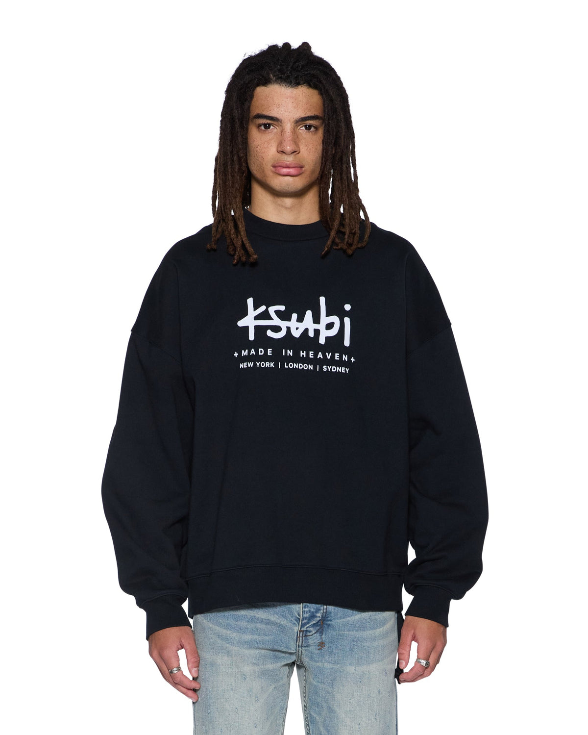 PLATED EKCESS CREWNECK JET BLACK