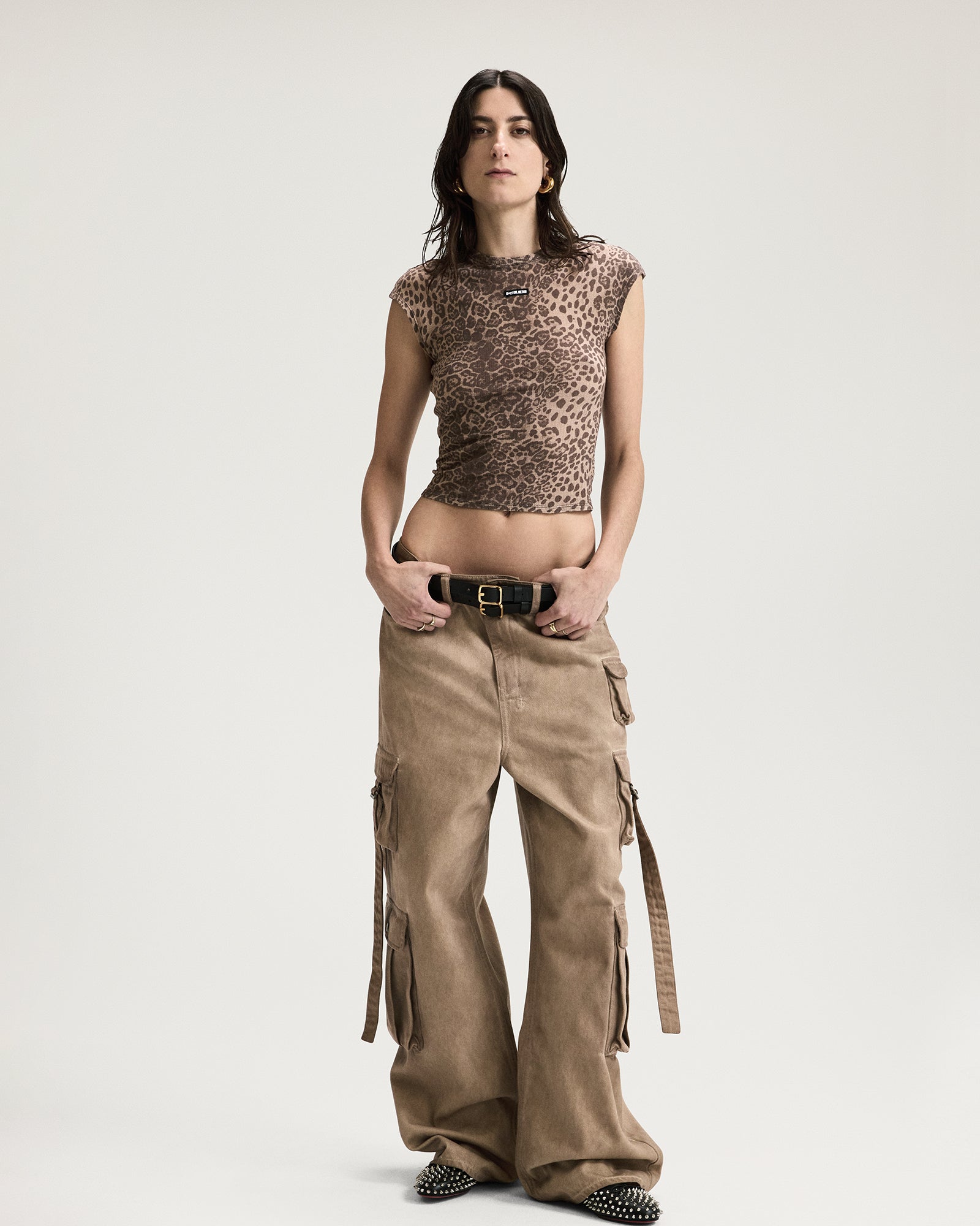 WOMENS  KSUPER CARGO TERRA BAGGY DENIM JEANS