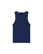 MENS DEBUT SINGLET NAVY TEES