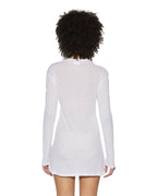 WOMENS CRAWFORD LS MINI DRESS WHITE DRESSES