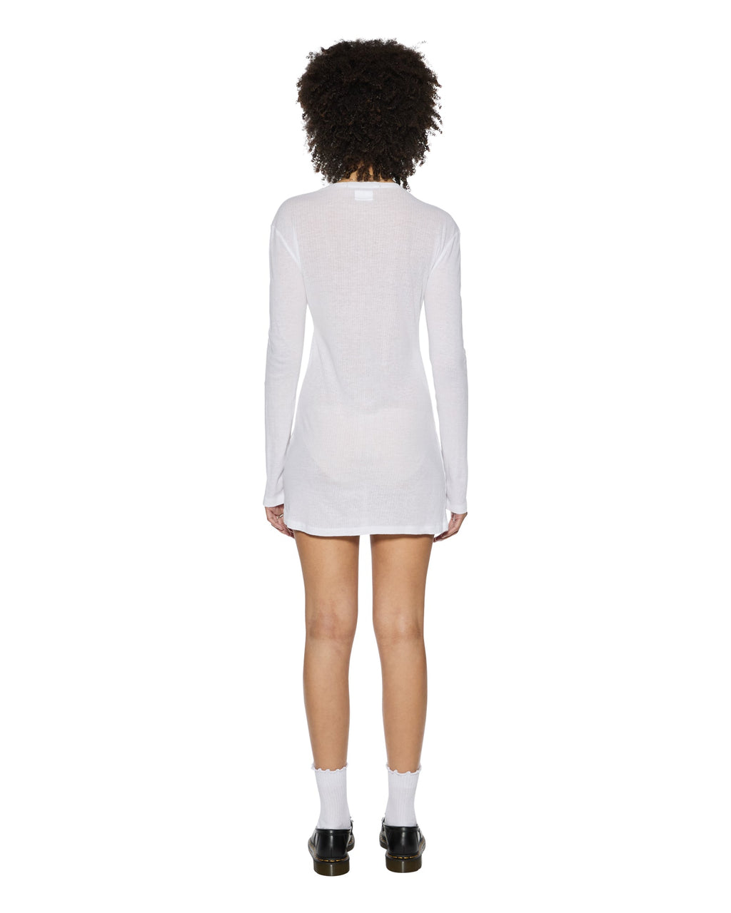 WOMENS CRAWFORD LS MINI DRESS WHITE DRESSES
