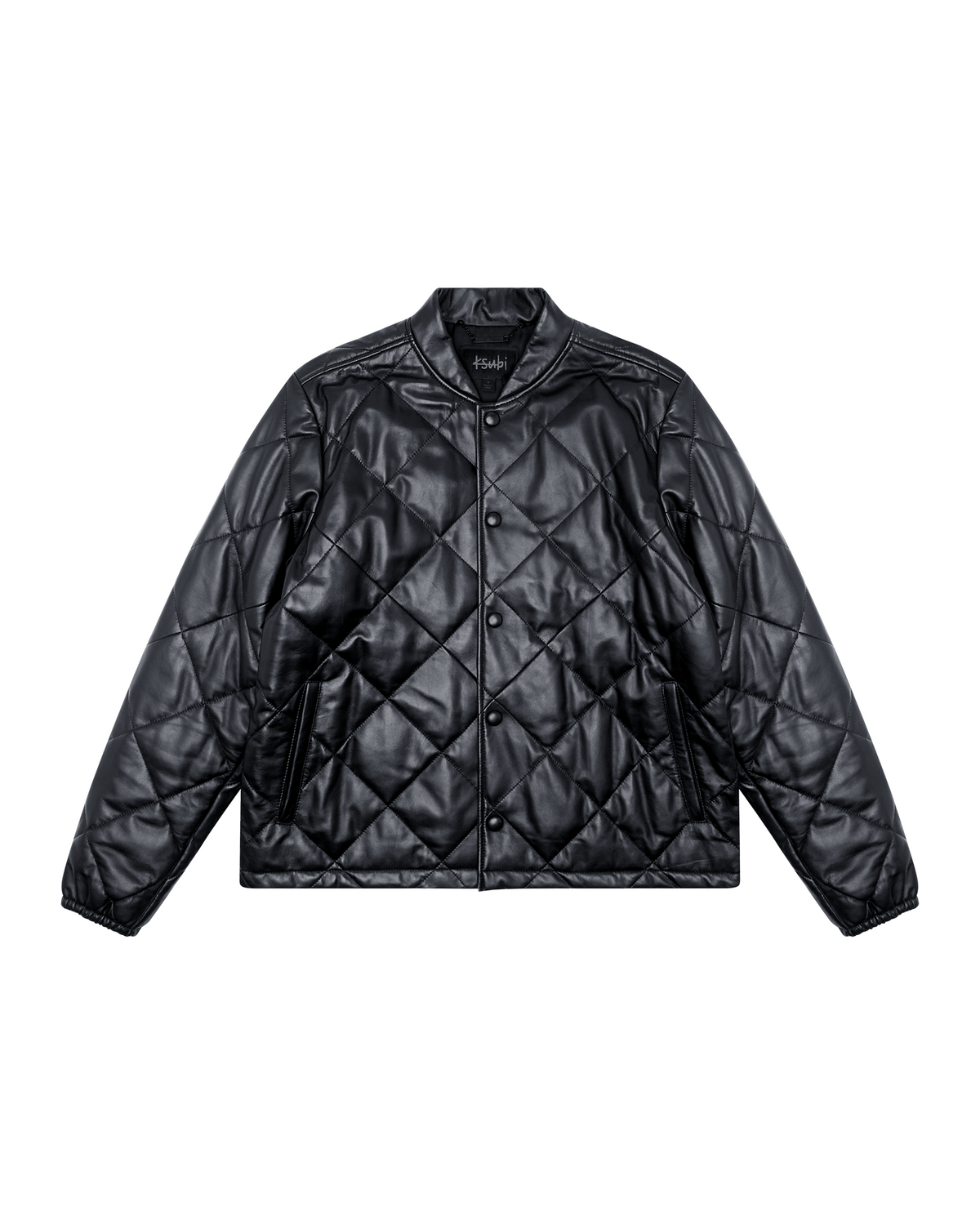 Mens Eclipse Quilted Bomber Black Regular Jackets - Black
