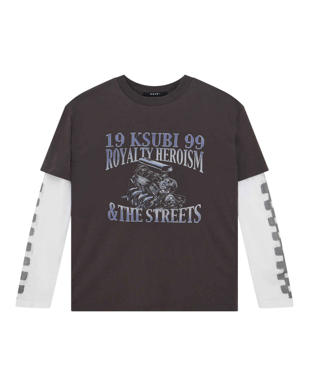 ENGINE LS LAYER TEE FADED BLACK