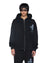 MENS  FALSE IDOLS EKCESS ZIP HOODIE JET BLACK OVERSIZED FLEECE
