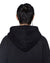 MENS  INTRUDER EKCESS ZIP HOODIE JET BLACK OVERSIZED FLEECE