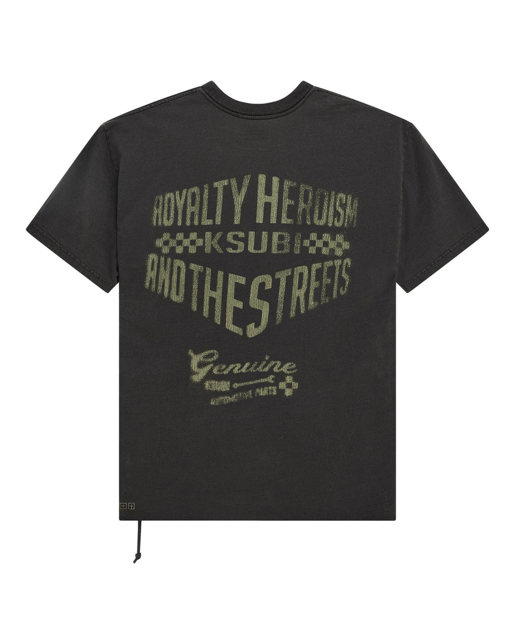 MENS GARAGE BIGGIE SS TEE FADED BLACK TEES