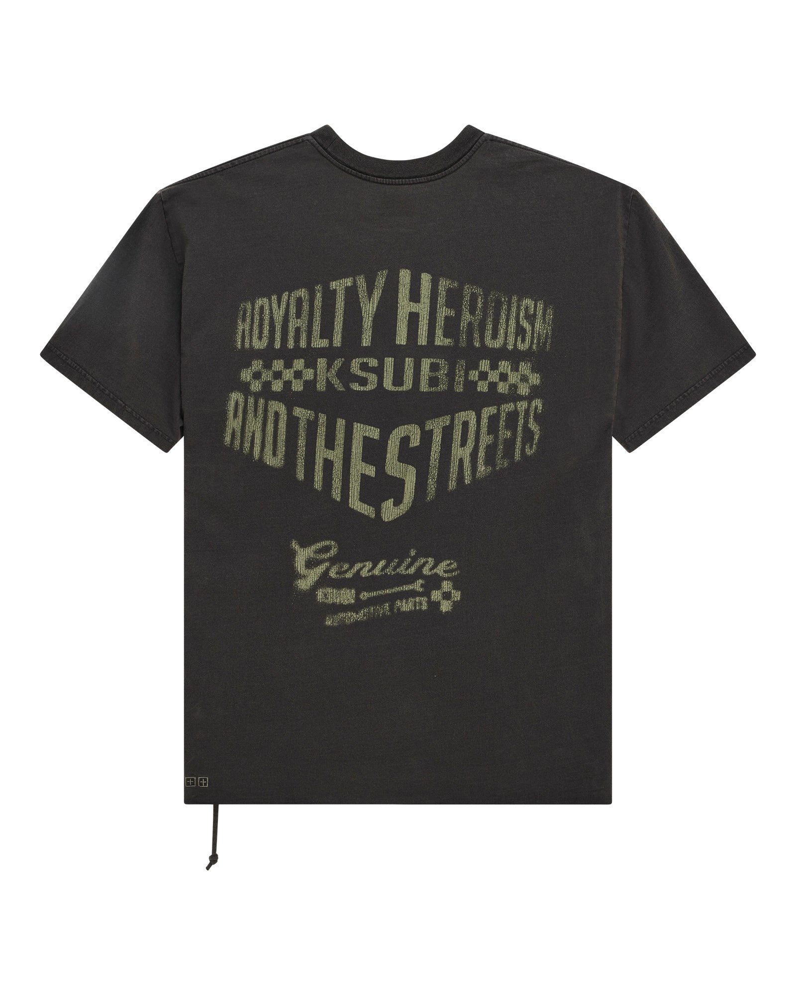 MENS GARAGE BIGGIE SS TEE FADED BLACK TEES