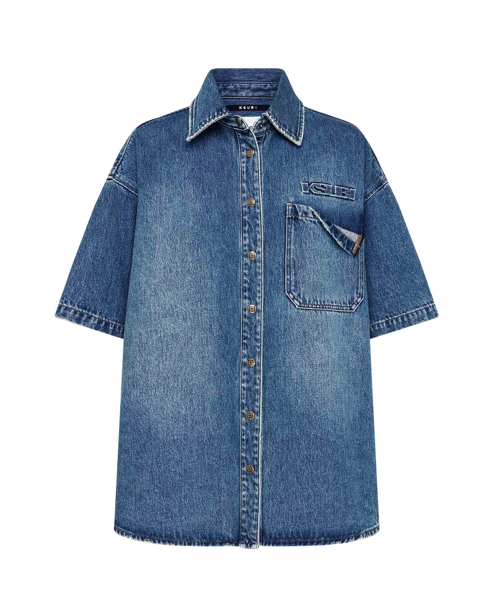 WOMENS  GARAGE SS SHIRT AGED RELAXED SHIRTS