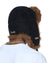  TRAPPER HAT FLOCKED BLACK HEADWEAR