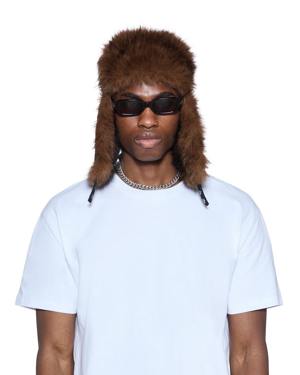 TRAPPER HAT FLOCKED BLACK HEADWEAR
