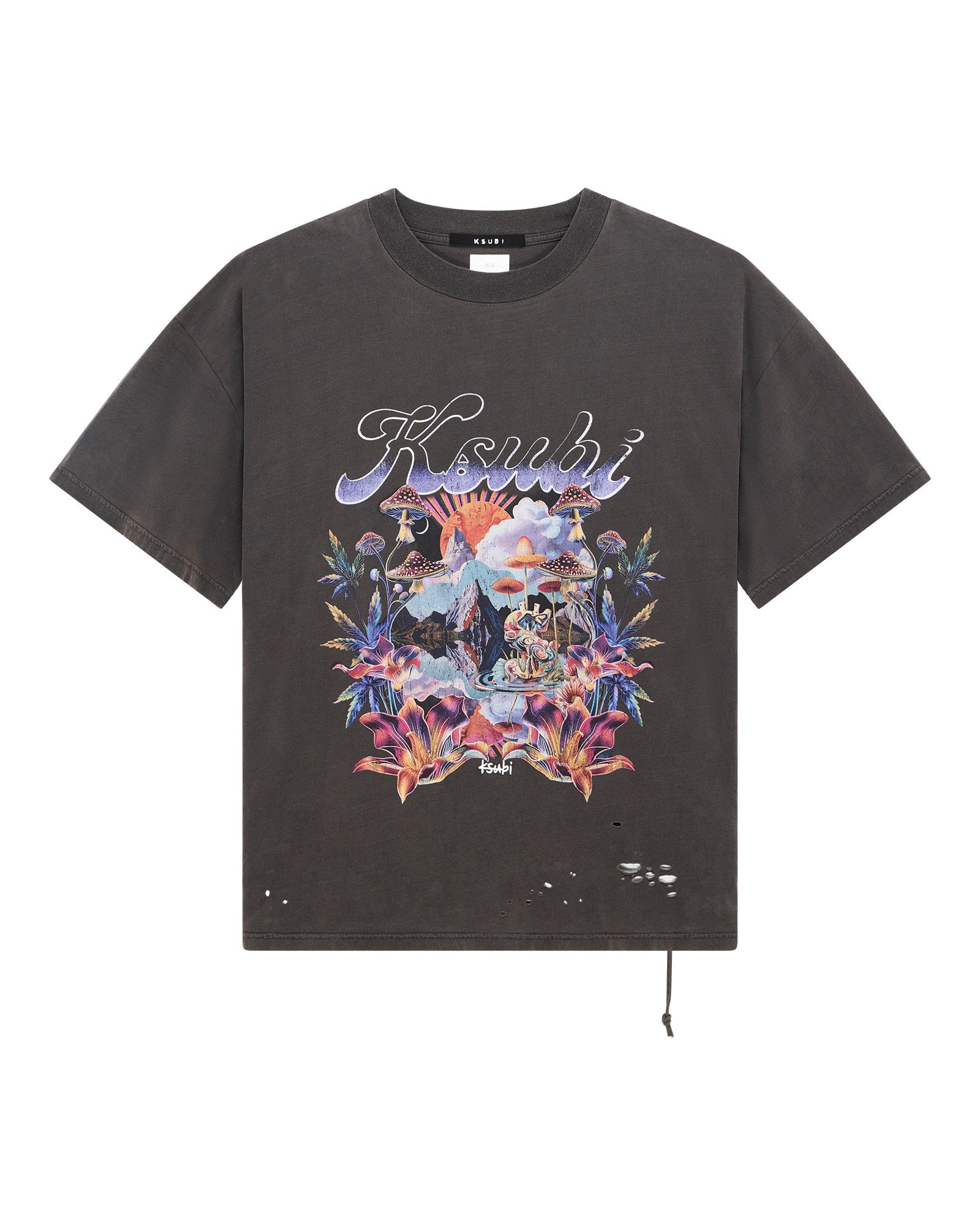 MENS  HENDRIX EKCESS SS TEE OLD BLACK OVERSIZED TEES