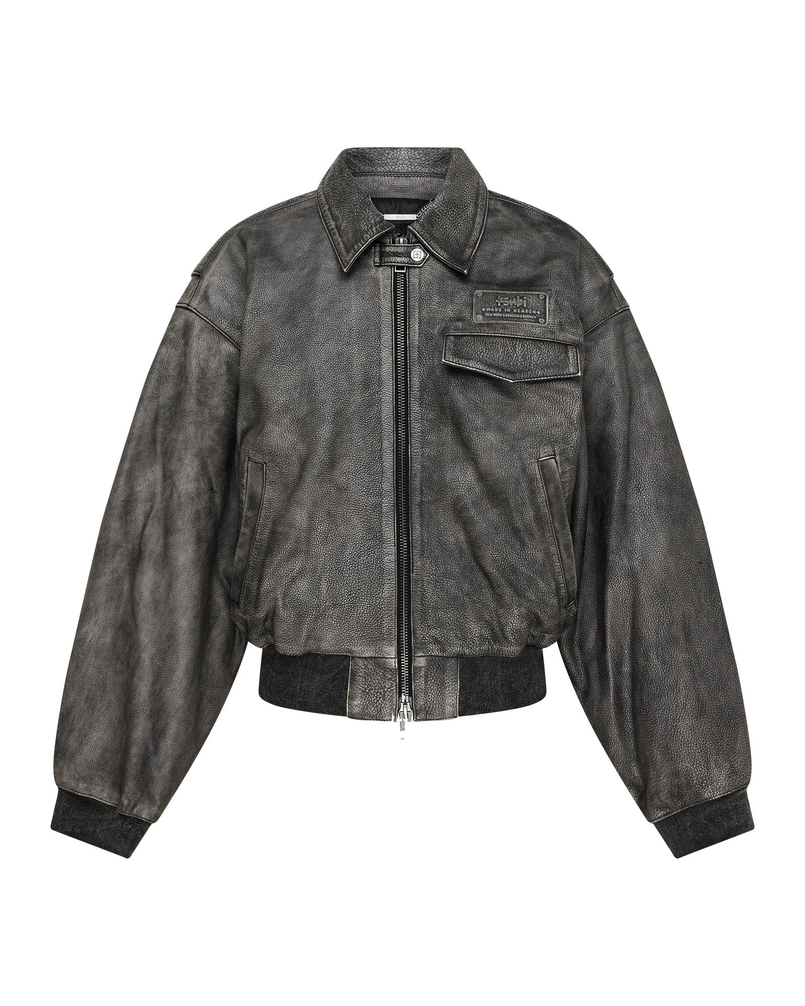 WOMENS  HIGHWAY BOMBER VINTAGE BLACK REGULAR JACKETS