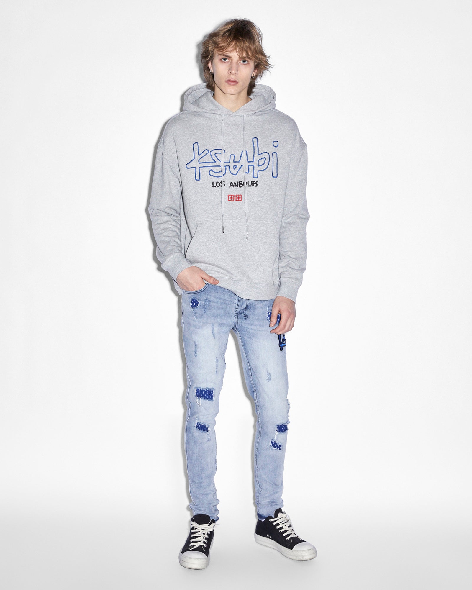 MENS VAN WINKLE LA TRASHED DREAMS SKINNY DENIM JEANS