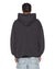 MENS  INTRUDER EKCESS HOODIE FADED BLACK OVERSIZED FLEECE