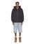 MENS  INTRUDER EKCESS HOODIE FADED BLACK OVERSIZED FLEECE