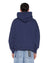 MENS  PATCHED EKCESS HOODIE NAVY OVERSIZED FLEECE